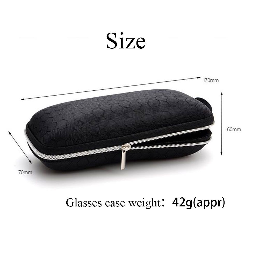 Outdoor Rectangle Holder Zipper Box Hard Eye Glasses Eyewear Protector Sunglasses Case