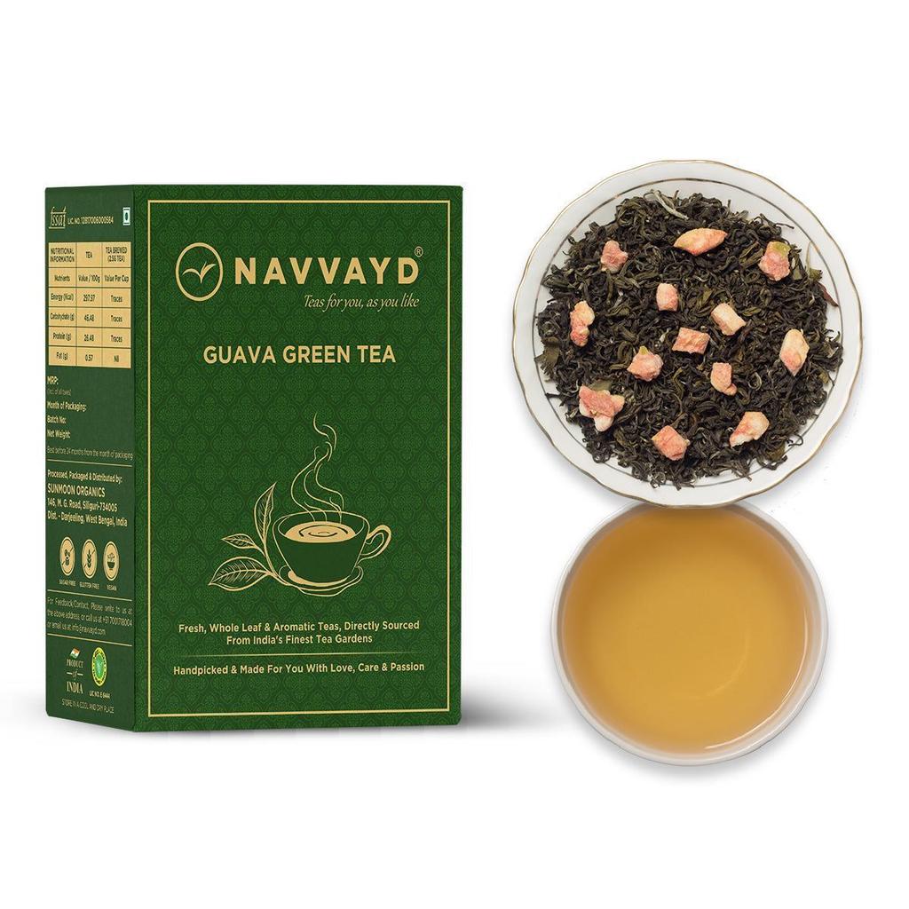 Зеленый чай с Гуавой (100 г), Guava Green Tea,  Navvayd