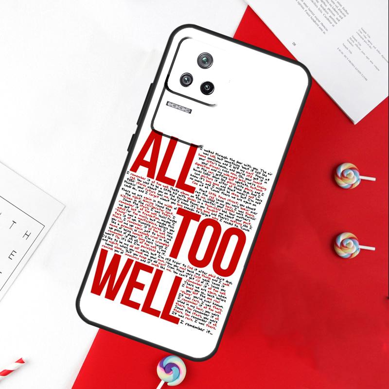 Чехол для Xiaomi 11T 12T 13T 14T Pro 13 14 15 Ultra POCO X7 Pro X3 X5 X6 F5 F6 M6 Pro с текстом песни All Too Well