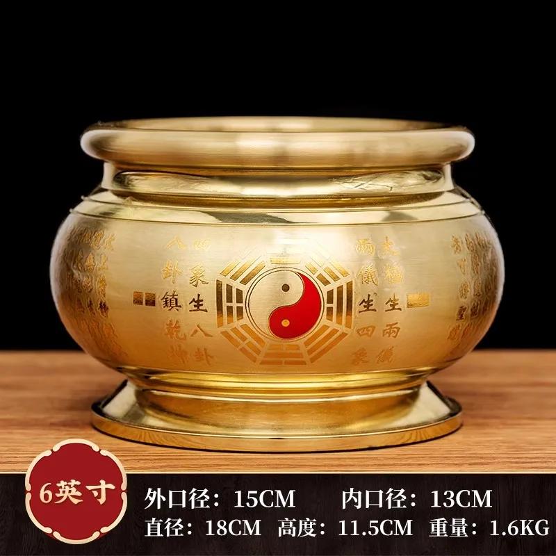 Household Lotus Metal Incense Burner Offering Items In Front of the God of Wealth Guanyin Buddha Home Furnishings