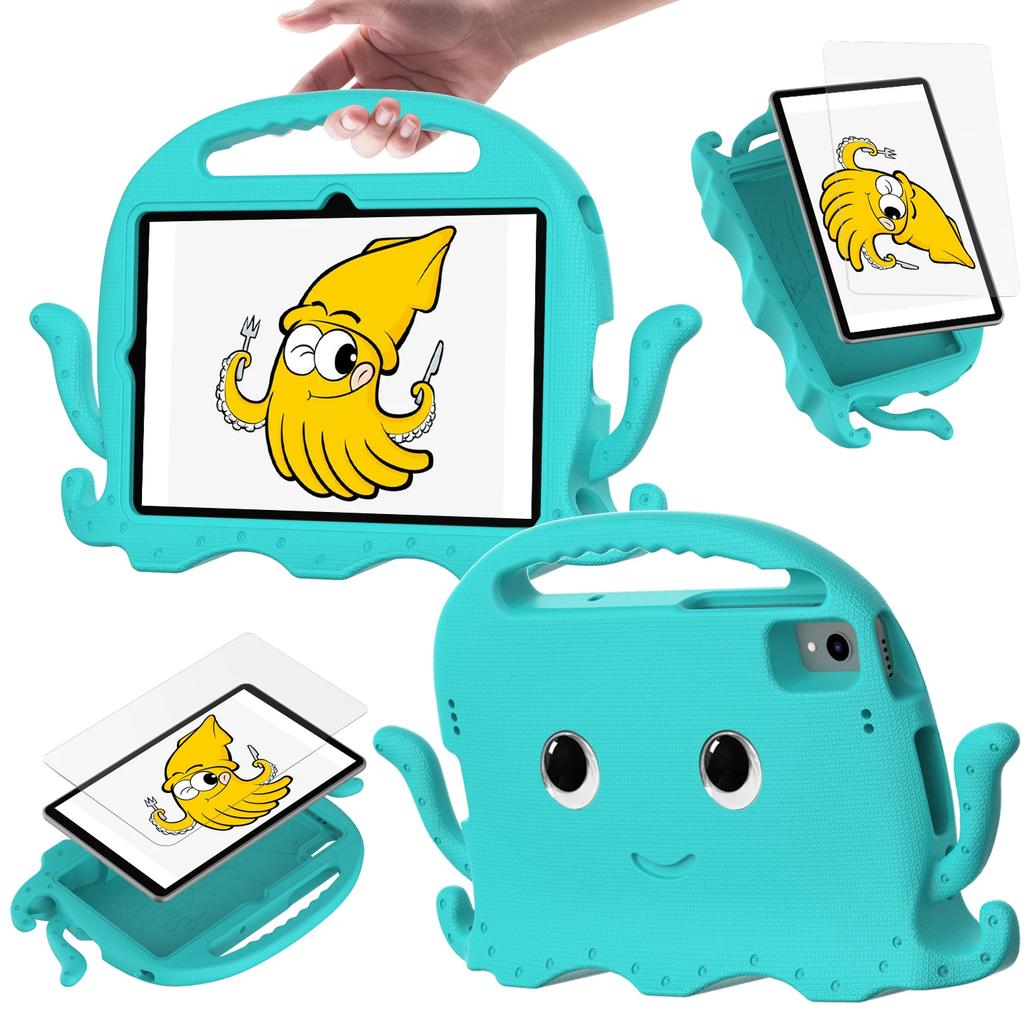 Чехол для Redmi Pad SE 11 Pad5 6, ручной, для всего тела, детский, нетоксичный, безопасный, EVA, чехол с рисунком осьминога для детей, чехол для планшета