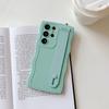 Волнистая рамка сплошной цвет для Samsung S25 Ultra S24 S23 A54 A73 A33 5G Galaxy A71 A52 S22 S21 FE A34 5G TPU противоударный чехол с браслетом