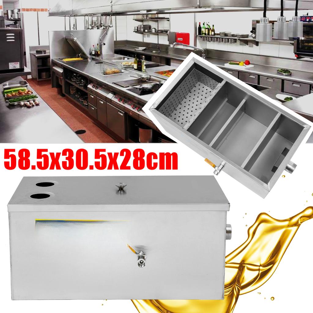 5000 мл большой жироуловитель из нержавеющей стали, утолщенный для сточных вод кухни ресторана