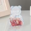 2 шт. Милые Конфетницы в Форме Медвежонка Прозрачные Контейнеры для Сладостей Заполняемые Многоразовые Праздничные Подарочные Коробки для Конфет для Девичника Свадьбы Рождественской Вечеринки Подарки Гостям