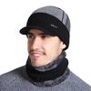 Men Winter Hat Casual Winter Beanie Hat For Men Plush Lining Wool Hat High Quality Warm Knitted Hat