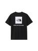 The North Face NT32447 Short Sleeve Cut and Sew Short Sleeve Back Square Logo Black 2 XL T-Shirt, Tee,