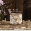 Vase Vintage Ceramic Home Balcony Outdoor Courtyard Desktop Decoration AmericanCreative Style Relief Light Luxury High-End Sense