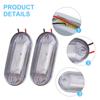 High Quality Hot Sales Practical Marker Light With Chrome Mount 12V 2pcs/kit Accessories Boat LED Courtesy Lamp