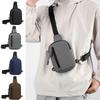 1Pcs Men's Chest Bag One Simple And Fashionable Single Shoulder Chest Bag Large Capacity Shoulder Bag Adjustable Shoulder Strap