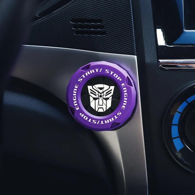 Крышка кнопки запуска и остановки автомобиля Onekey, декоративная наклейка для салона автомобиля, защитный чехол для переключателя зажигания и запуска двигателя, мотоциклетное кольцо StartRing