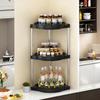 Triangle Seasoning Storage Rack Rotatable Kitchen Shelf Detachable Cosmetics Racks Portable Home Bathroom Organization Shelves