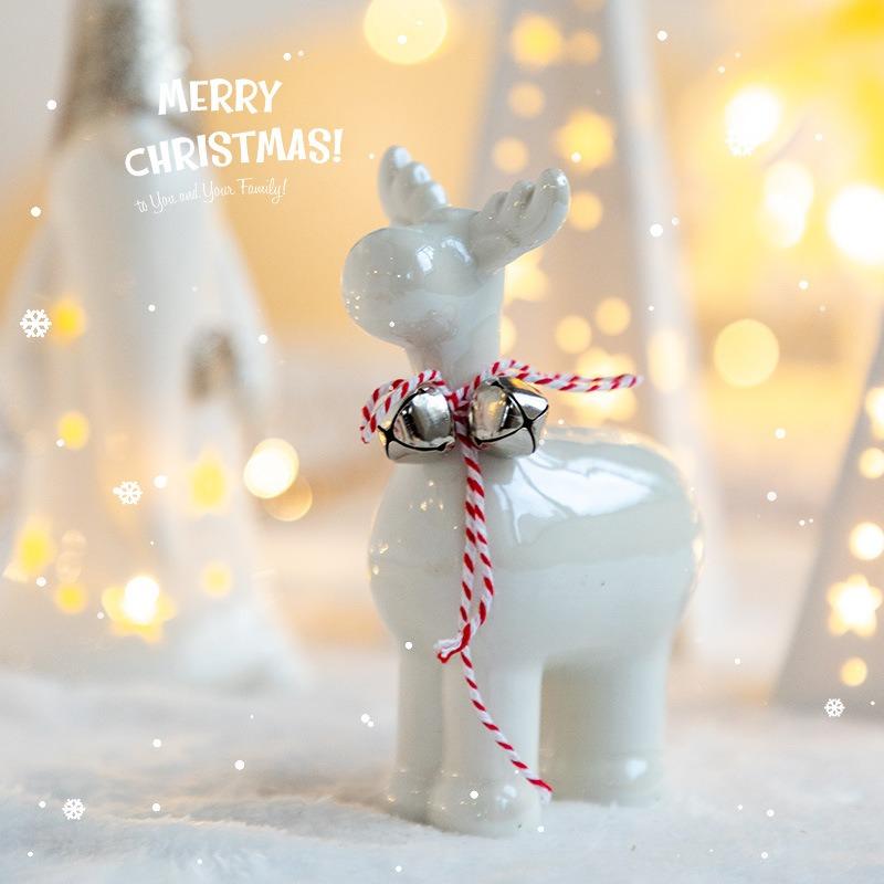 Рождественское украшение Детские рождественские светящиеся огни Украшения Домашние настольные украшения Керамические рождественские подарки