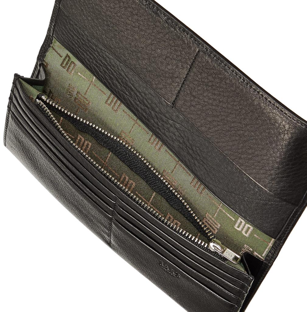 Daks PRESTIGE Мужской длинный кошелек, Черный