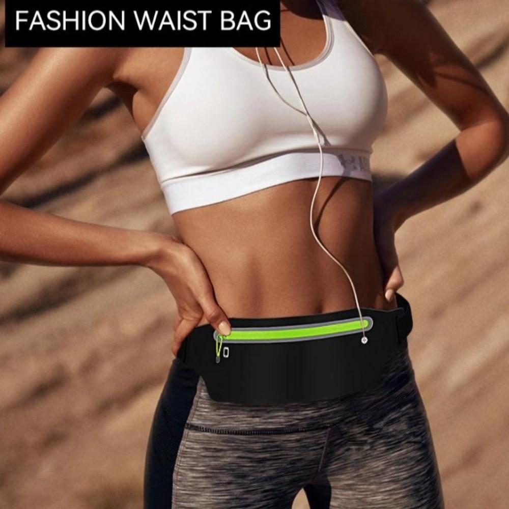 Slim Thin Waist Bag Waterproof Fanny Pack Sports Thin Phone Bag Chest Pack Bag Gym