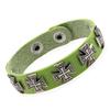 Hipster Hipster Female Personality Vintage Alloy Cross Hip Hop Bracelet Punk Stainless Steel Snap Bracelet