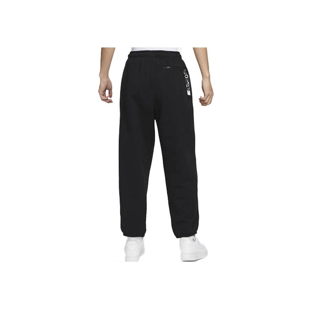 Nike Спортивная одежда Джоггеры с эластичной резинкой на талии и сплошным цветным принтом логотипа Мужские штаны Черные FB2814-010