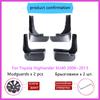 Car Fenders for Toyota Highlander XU40 Kluger 2008~2013 Mudguards Splash Guard Rear Wheels Protecti Mud Flap Exterior Accessorie
