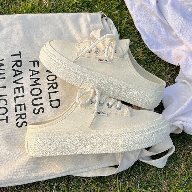 Однопедальные повседневные туфли для сноуборда Baotou, женские тапочки 2025 года, новые, с толстой подошвой, старые парусиновые туфли