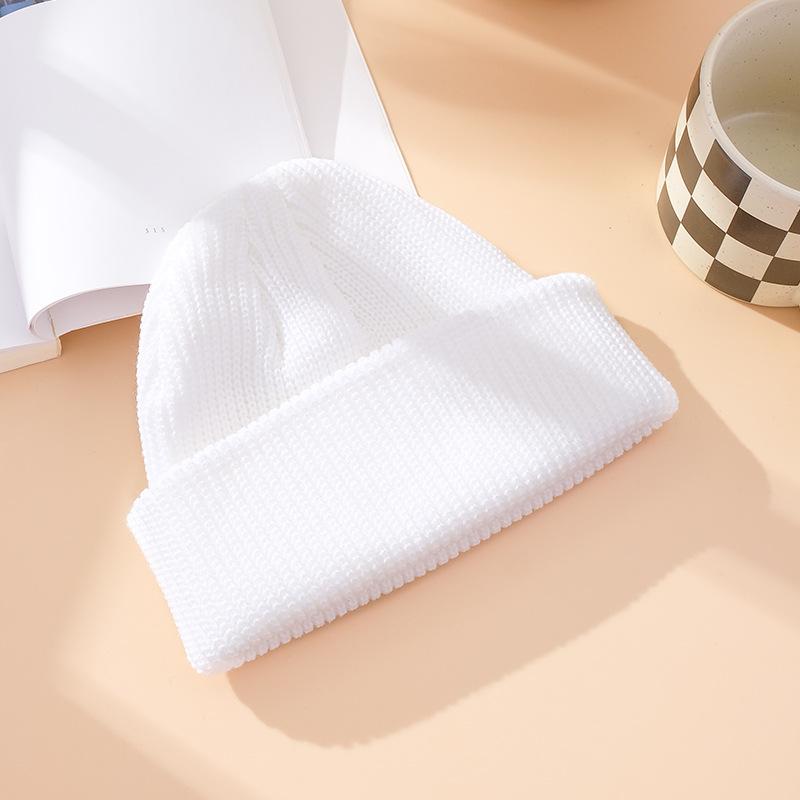 Winter Out Warm Melon Fur Hat, Knitted Hat Women, Knitted Hat Men's Solid Color Versatile Couple Pullover Hat