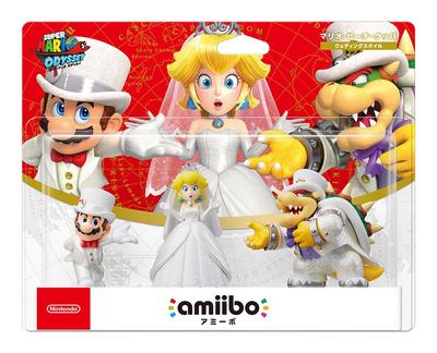 Amiibo Тройной свадебный набор Марио [Марио/Пич/Боузер] (Супер Серия)