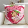 classic cartoon Strawberry Shortcake Cushion Cover Soft  EasyWash Pillow Case  Versatile for Couch Bed Travel and Office