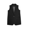 Korean Style Women's Sleeveless Waistcoat – Medium/Long, Large Size, Net Celebrity Spring Wear