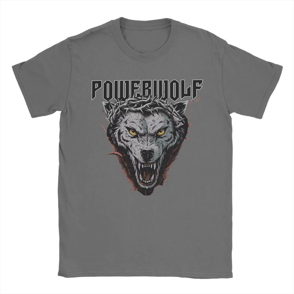 Powerwolf Band T-Shirts for Men Casual Loose Casual Summer Tee Fun Cotton Tee Shirt O Neck Short Sleeve T Shirts Plus Size Tops