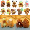 Cartoon Capybara Simulation Capybara Pendant Multicolor Fluffty Animal Doll Kids