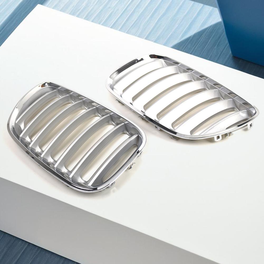 1 пара автомобильных решеток 51137113733 51137113734 Устойчивая к царапинам АБС-пластиковая решетка на капот автомобиля Передние верхние решетки для BMW X5 E53 04-06