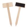 20Pcs Mini Plant Chalkboard Garden Plant Marker for Outdoor Indoor Plant Wood Plant Labels T-Type Garden Plant Marker