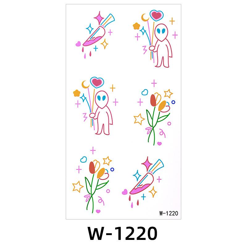 Cartoon Tattoo Sticker Waterproof Small Fresh Children Cute Tattoo Sticker Temporary Tattoo