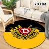 Sg Dynamo Dresden Round Area Rug Carpet Rug For Living Room Bedroom Sofa Playroom Decor Nonslip Floor Mat