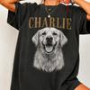 Custom Pet Face Vintage Style Shirt, Personalized Dog Photo Tee, Dog Mom Gift, Unique Custom Dog Tee, Pet Memorial, Dog Remembrance Gift