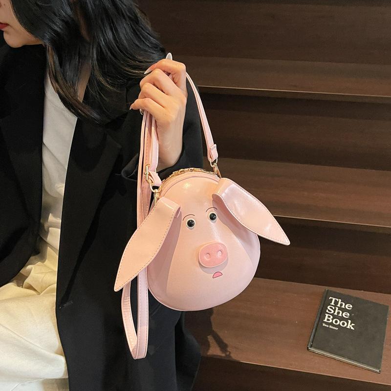 Cute Little Bag 2025 New Japanese Cartoon Funny Foreign Versatile Shoulder Bag Hot Girl Cool Crossbody Bag Pu