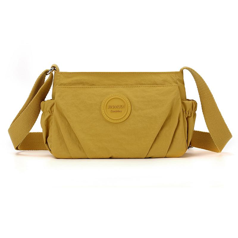 Плиссированная женская сумка с несколькими отделениями, нейлоновая водонепроницаемая легкая сумка через плечо