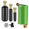 Retractable Brass Faucet Adapter With Flexible Hose For Garden Irrigation Drainage Kit Durable ABS Material Leak Proof Design