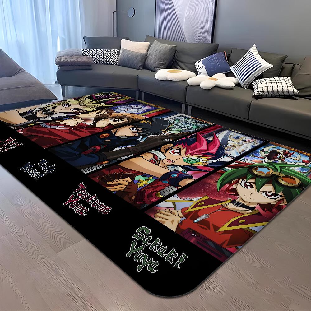 Cartoon Anime Yu-Gi-Oh MONSTER CARD Door Mat Non-Slip Laundry Room Mat Laundry Decor Balcony Child Living Room Welcome Doormat
