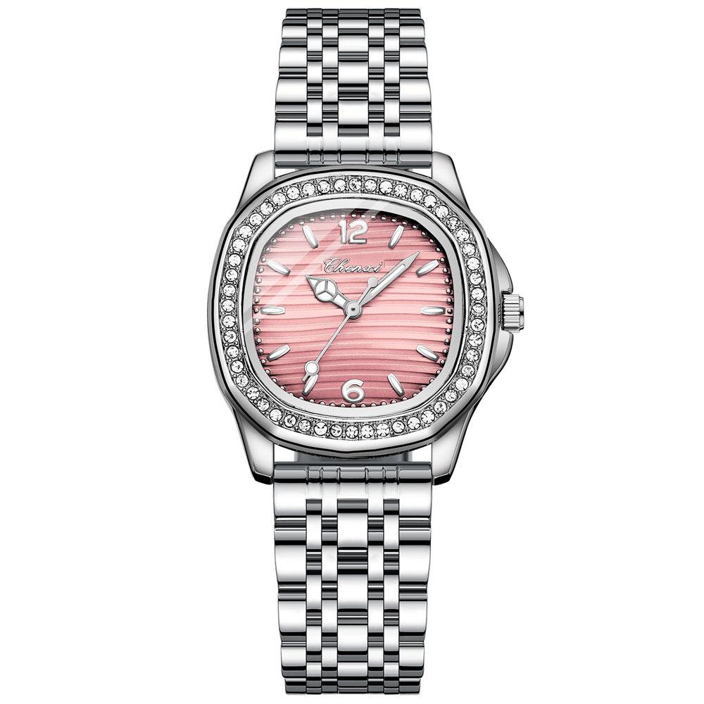 CHENXI Women's Watch Luxury Diamond Quartz Watches Stainless Steel Fashion Dress Wristwatches Clock Gift for Ladies