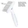 Pet Comb Stainless Steel Double Row Design Pet Grooming Rake Brush Short And Long Hair Shedding Brush for Dog