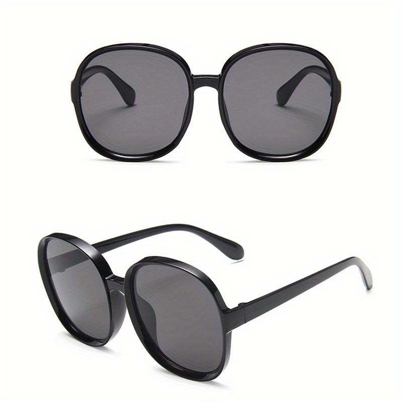 Неполяризованные модные женские солнцезащитные очки большого размера, модные градиентные пластиковые женские очки, круглые литературные художественные очки