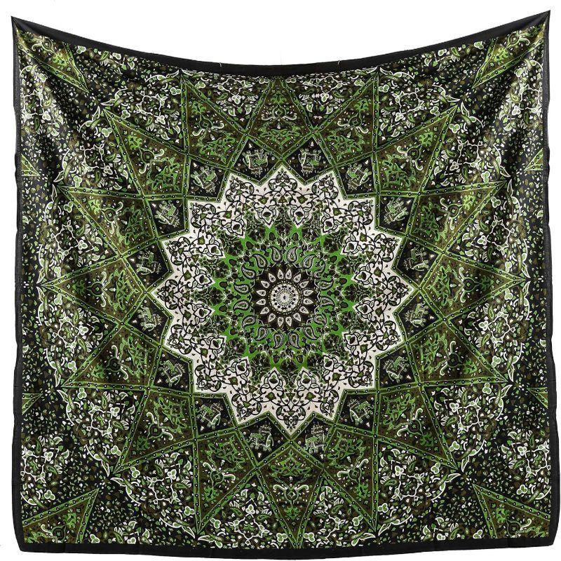 Boho Mandala Tree of Life Tapestry, Sun Moon Hippie Wall Hanging, Aesthetic Bedroom Dorm Living Room Decor