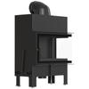 Corner Fireplace KRATKI FLOKI M Right 10kW Ø200 Black Install Kit
