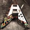 by Gibson Custom Jimi Hendrix Flying V Ebony Epiphone/Inspired "Love Drops" [3.43kg][S/N 24111528896]