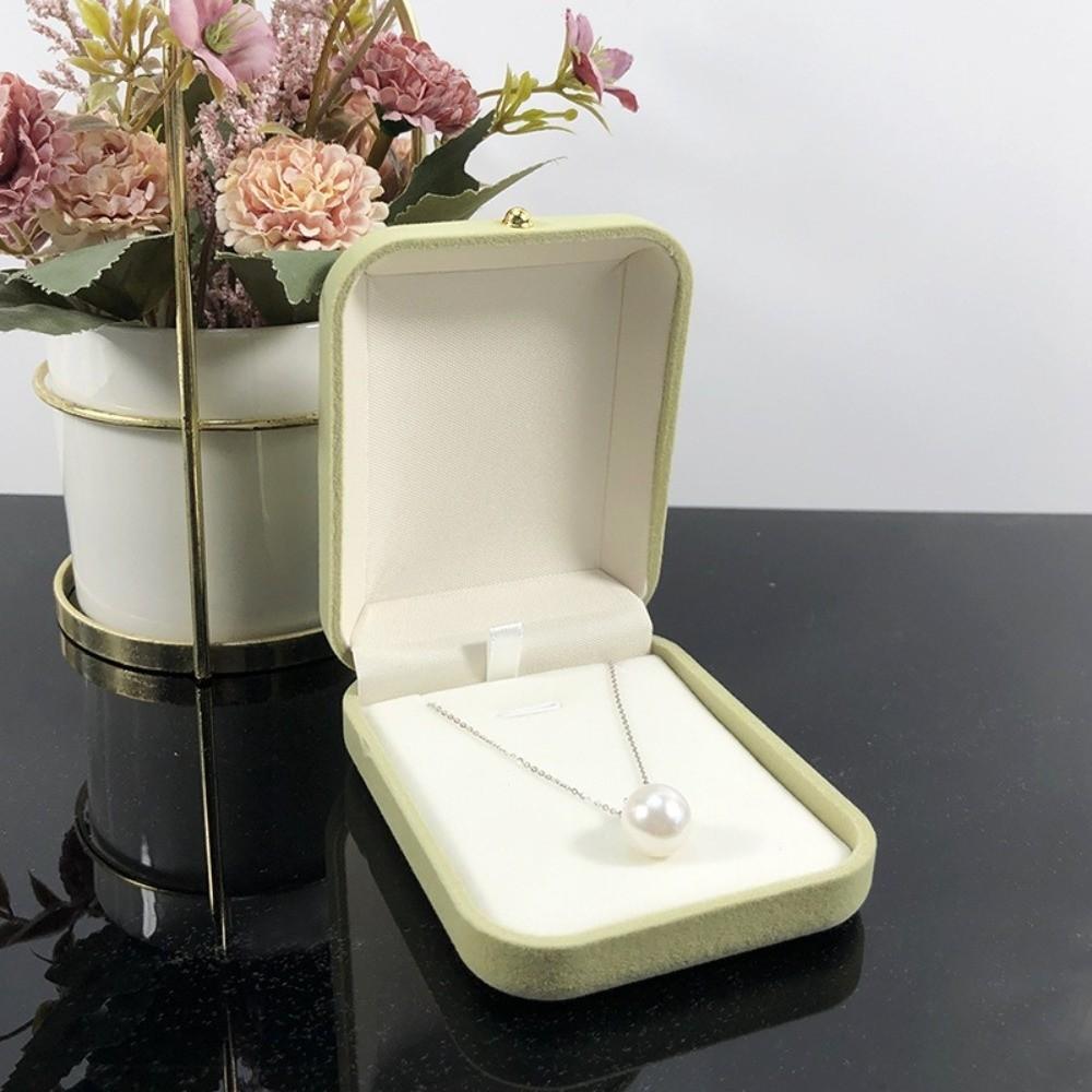 Solid Color Jewelry Display Box Portable Necklace Holder New Necklace Storage Box Jewelry Storage