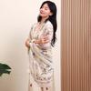 Breathable Thin Large Shawl Frog Button Sunscreen Headscarf Sweet Women Floral Scarf  Vacation