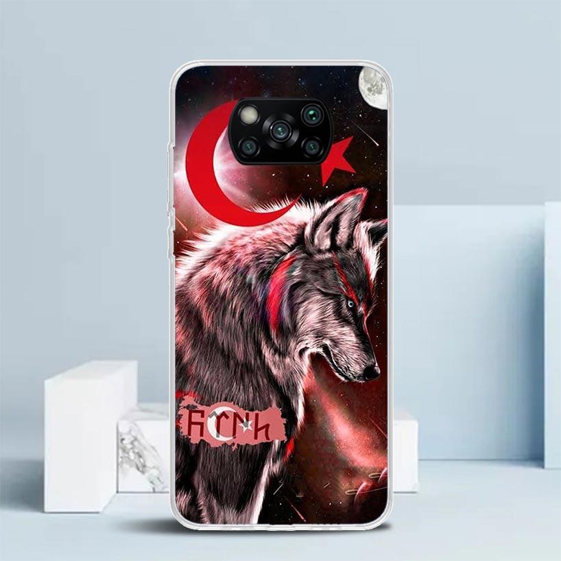 Турция Турецкий флаг Чехол для телефона Для Xiaomi Poco F7 Ultra X5 X6 X7 Pro M7 Redmi 15C 15 13C 13 12C 12 10C 10 10A 9 9C 9A 9T Чехол P