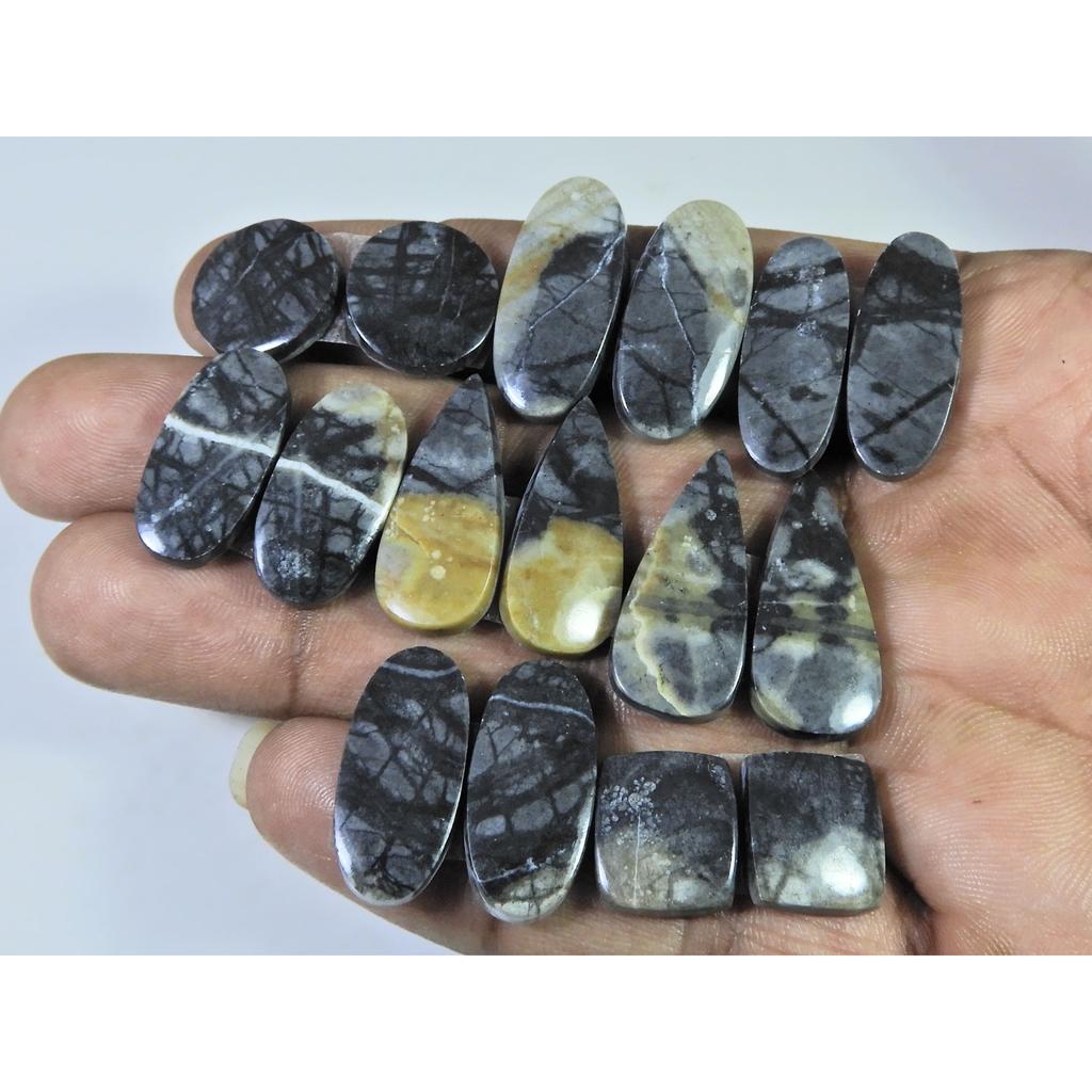 13-25 MM Natural Picasso Jasper Matched Pair Mix Cabochon Gemstone 8Pair Lot C-787