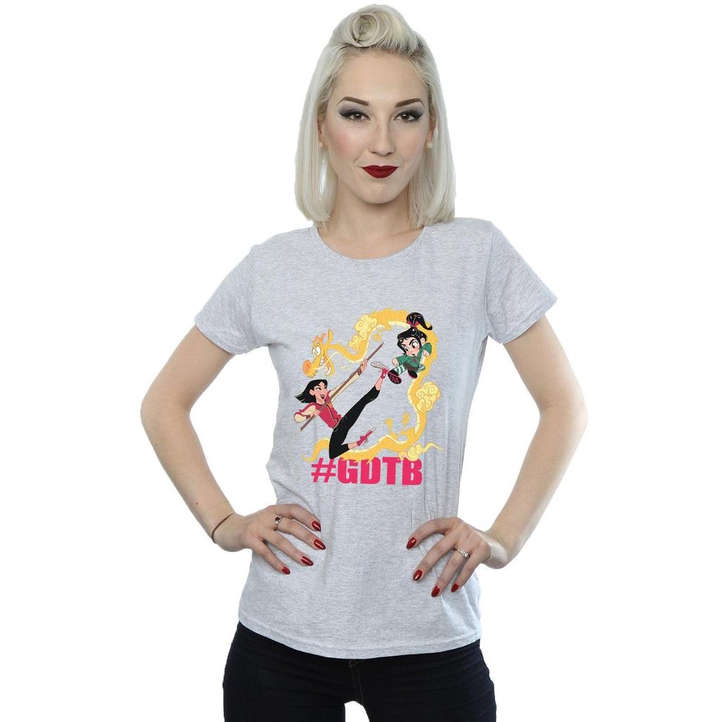 Disney Womens/Ladies Wreck It Ralph Mulan And Vanellope Cotton T-Shirt