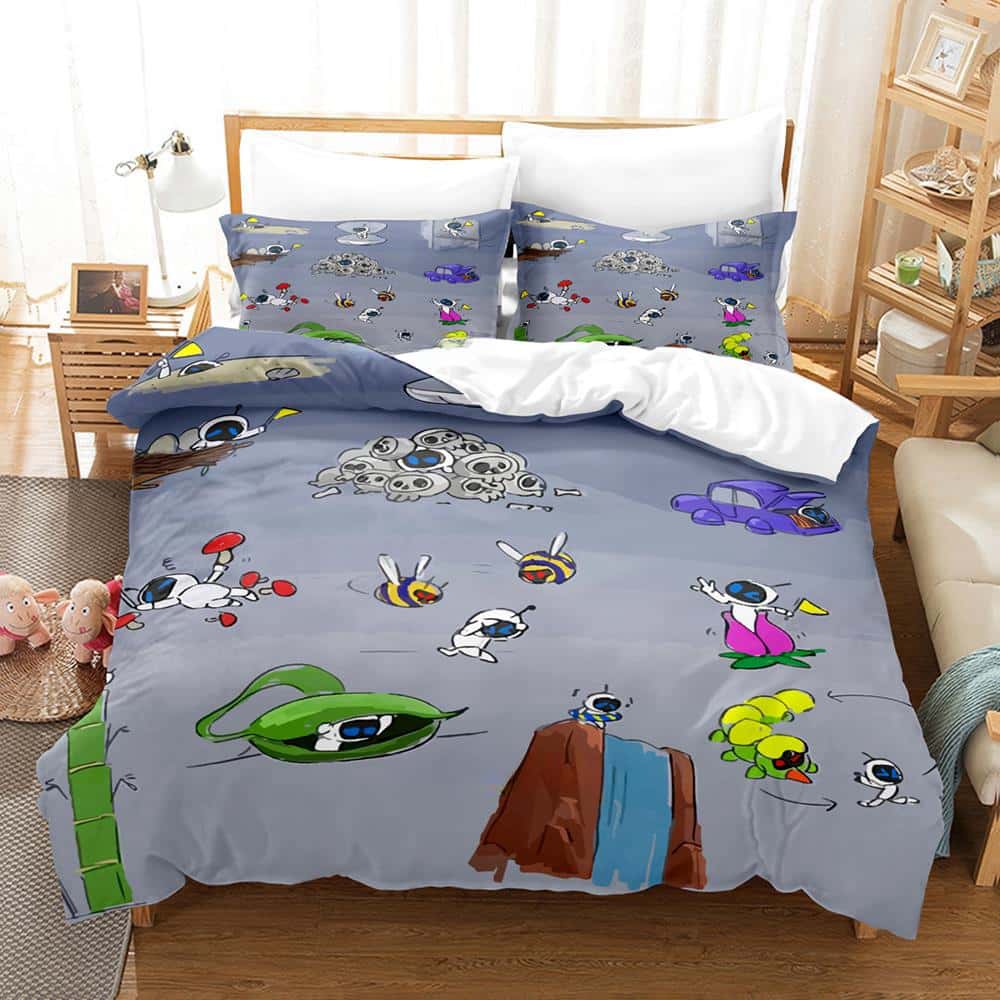 3D Print Anime Astro Bot Bedding Collection Single Twin Full Queen King Size Bed Collection Adult Kid Bedroom Duvet Cover Collections Home Textiles