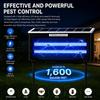 Solar Mosquito Killer Lamp Rechargeable Fly Insect Trap Powerful Waterproof Solar Bug Zapper for Patio Garden Backyard Camping